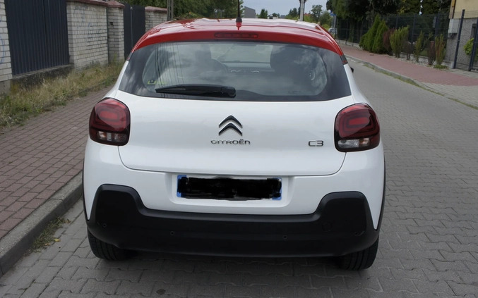 Citroen C3 cena 54800 przebieg: 22000, rok produkcji 2018 z Płock małe 301